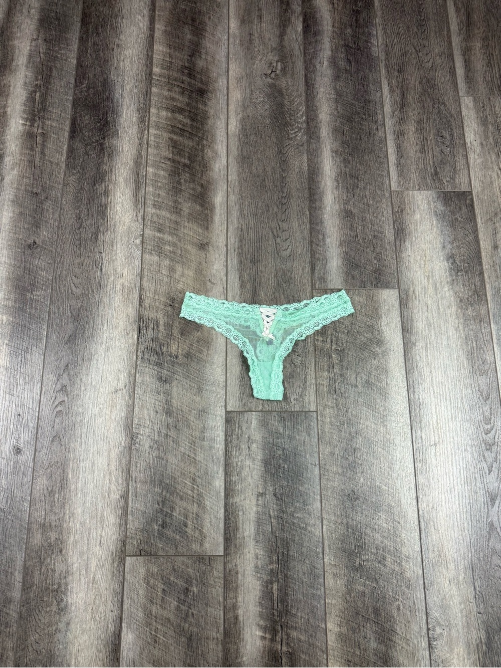 VS Teal Mesh Thong